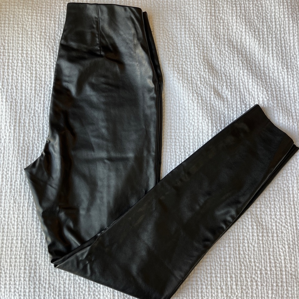 H&M leather pants size 6 but fit like a size 2-4